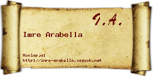 Imre Arabella névjegykártya
